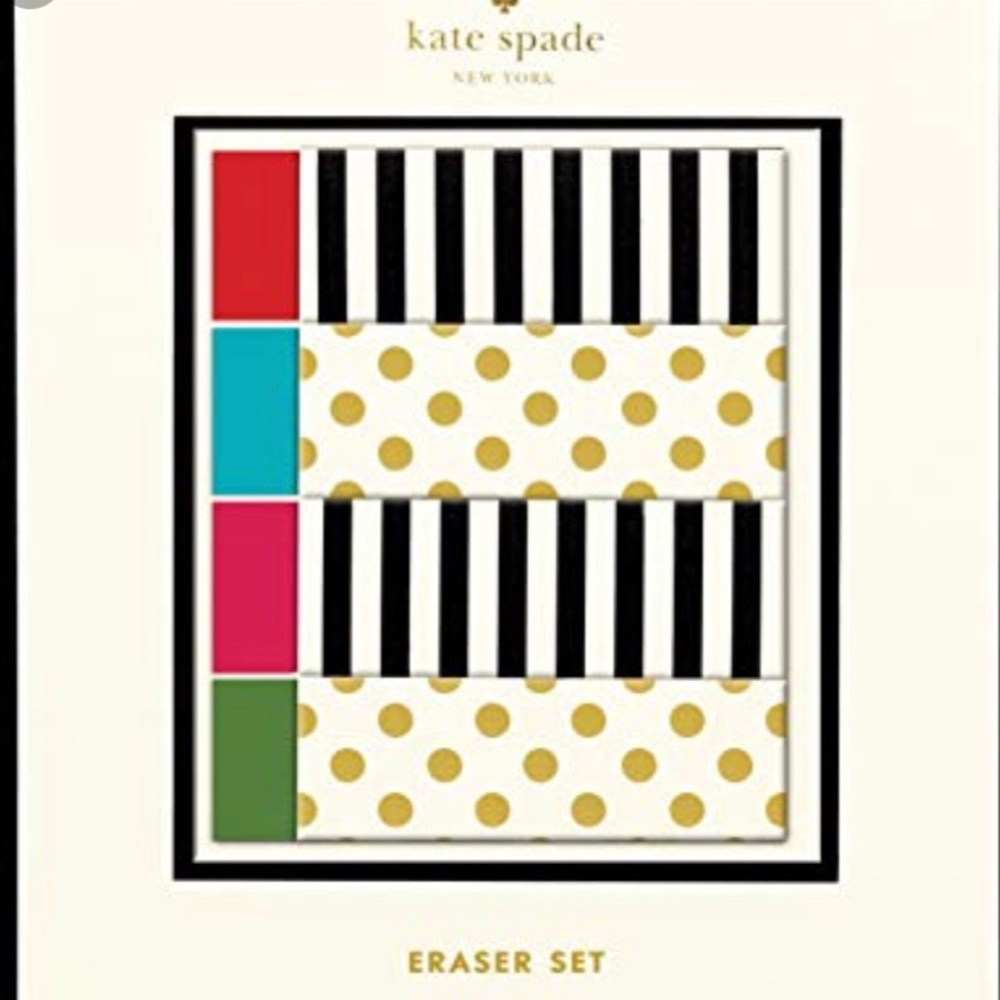 Kate Spade eraser set!